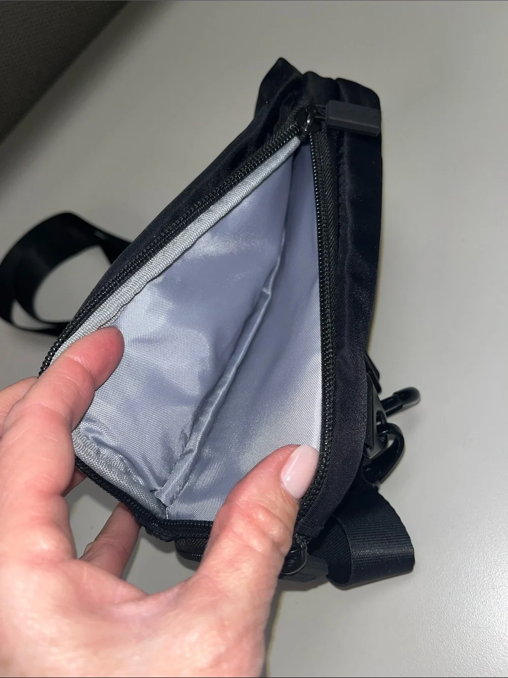 HKWIP Black Nylon Excelsior Anti-Theft Everyday Crossbody Bag